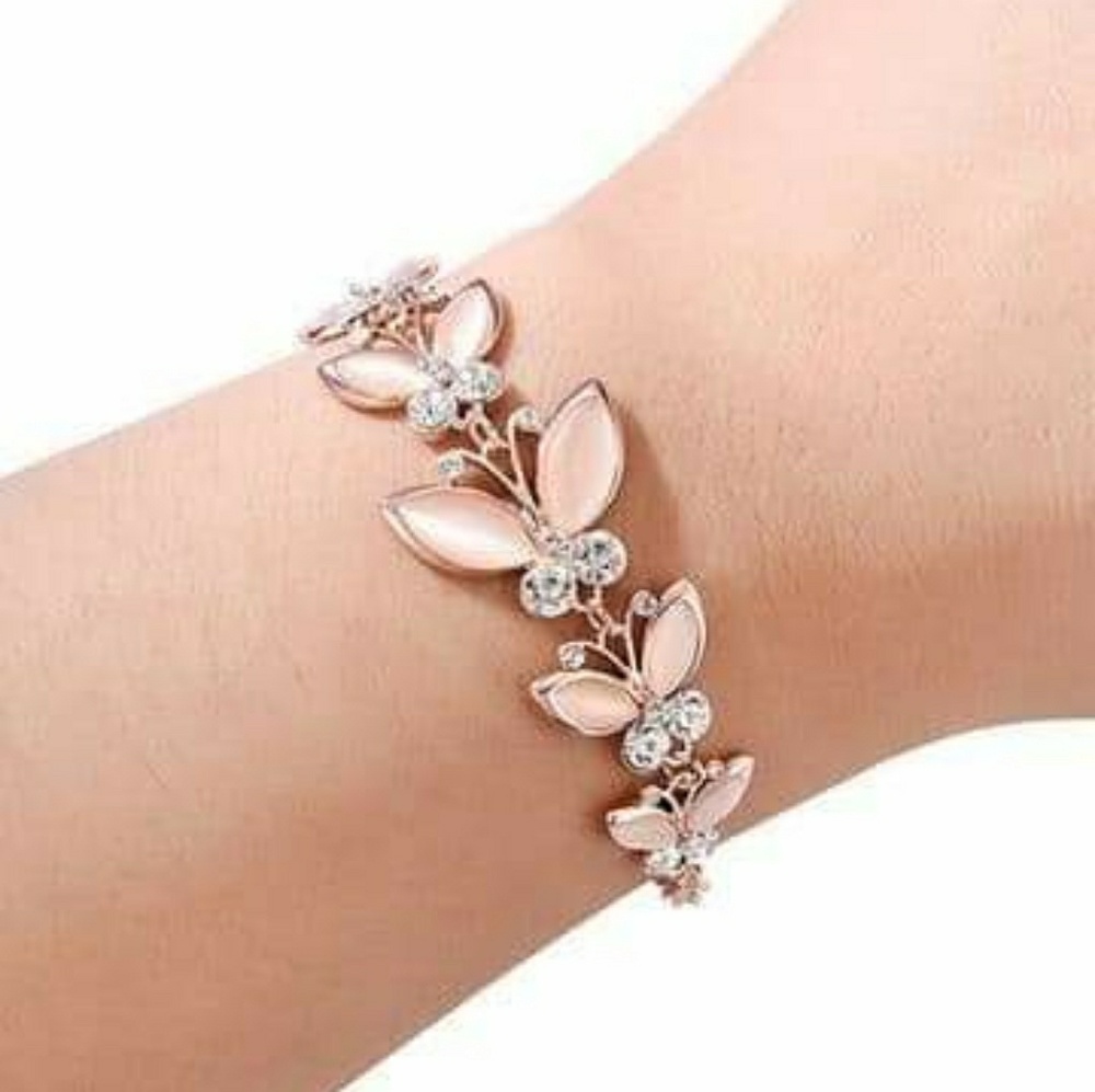 Rose Gold Butterfly Bracelet